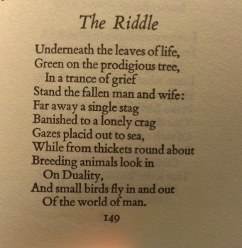 The Riddle first stanza